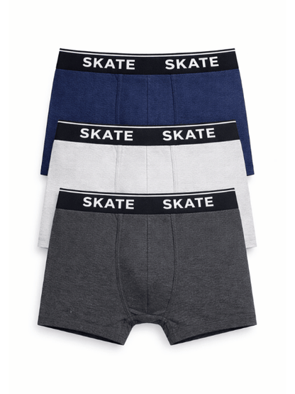 AAH SKATE Men's Premium Boxer Shorts (Pack of 3)