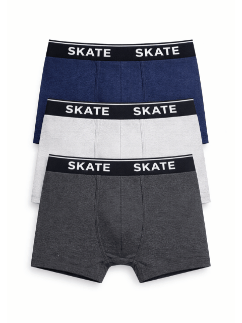 AAH SKATE Men's Premium Boxer Shorts (Pack of 3)